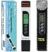 GlowGeek Professional Quality TDS, EC & Temperature Meter, Water Quality Test Meter,0-9990ppm.Accurate and Reliable Water Test Meter. Ideal for Drinking Water, Aquariums - White