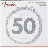 Fender 9050 Bass Strings, Stainless Steel Flatwound, 9050ML .050-.100,