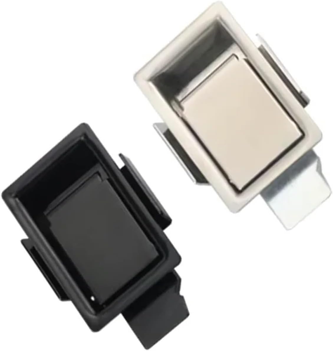 304 Stainless Steel Small Lock Household Industrial Equipment Cabinet Flat Pull 1Pcs(Black)