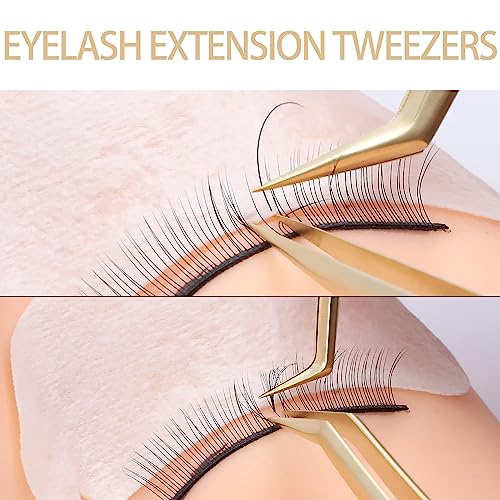 (T01+T04) 2 Stück Kombinationen, SEEDEW Pinzette Wimpernverlängerung