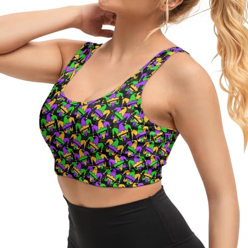 Image of Yoga top Women's Cheerleading Uniform Gym Outfit Running Crop Tops Yoga Shirts Casual Tank Top