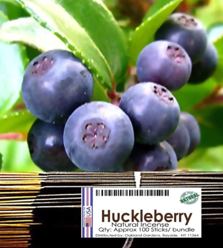 Oakland Gardens Brand, (H) Huckleberry Incense - A Bouquet of Blueberry with Raspberry, Grape, Strawberry and Peach with a Sweet Background (2-Bundle)