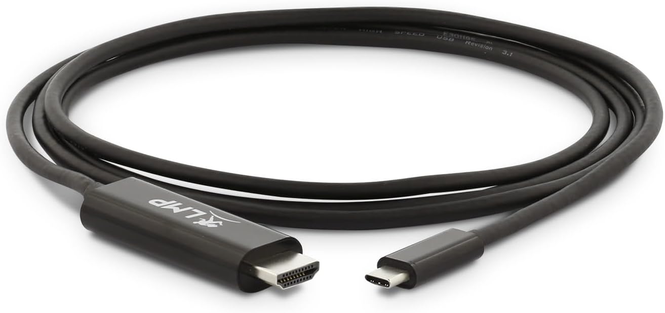 LMP 16055 USB-C 3.1 A HDMI 2.0 Cable, 1.8 m, Black