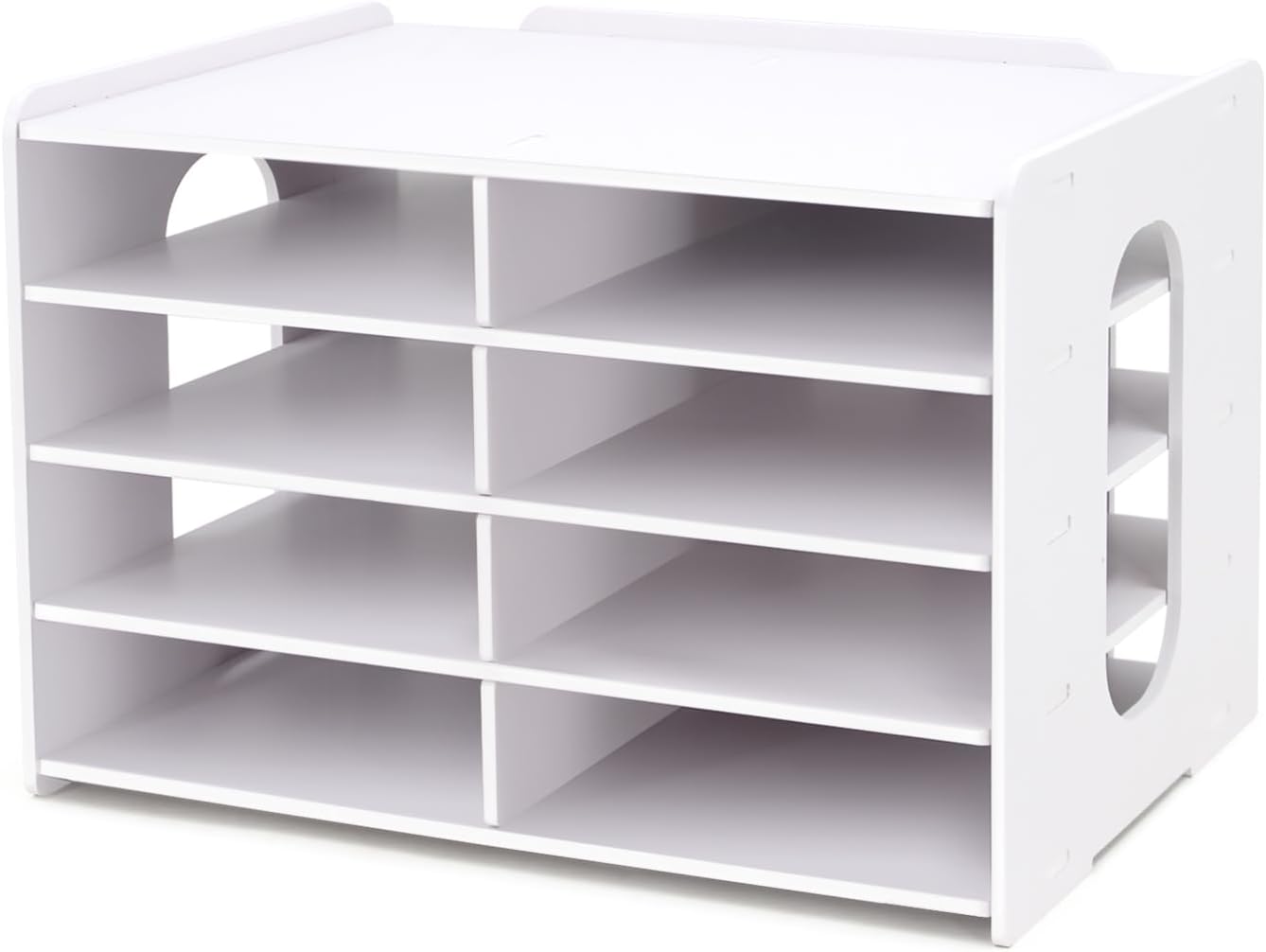 SONGWAY Desktop Mail Sorter Organizer - Small File Storage with 8 Compartments, Desk Bill Organizer, Journal Size Paper Storage Rack for Home Office