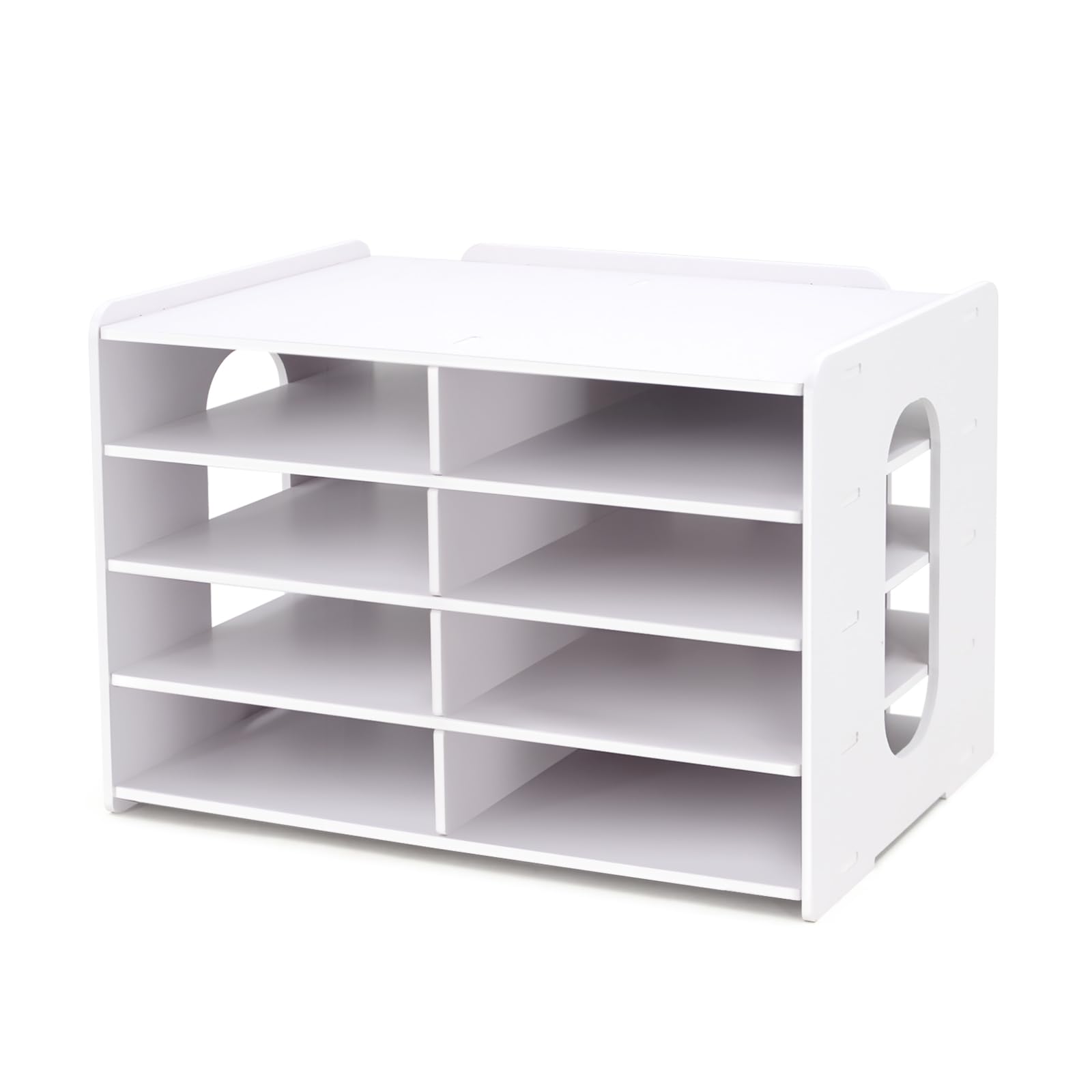 Organiseur de courrier de bureau et support de rangement pour tampon encreur 8 fentes