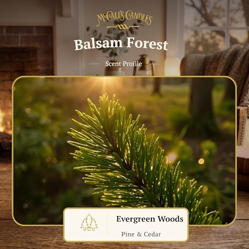 Image of McCall's Candles | Balsam Forest | Scented Wax Melt | Fresh Balsam, Cinnamon Clove & Lily of the Valley | 6-Piece Break-Apart Bar | 12-24 Hours Per Wedge | Poured in the USA | 5.5 oz