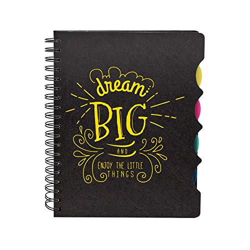 TheYaYaCafe® Wirebound Travel Pad Notebook A5 Size, 300 Ruled Pages Printed Dream Big Motivational Quote Printed 2019 Notepad Journal TheYaYaCafe® Wirebound Travel Pad Notebook A5 Size, 300 Ruled Pages Printed Dream Big Motivational Quote Printed 2019 Notepad Journal