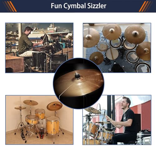 Cymbal Sizzler Chain para batería, acero inoxidable, paquete de 3 miniatura 2
