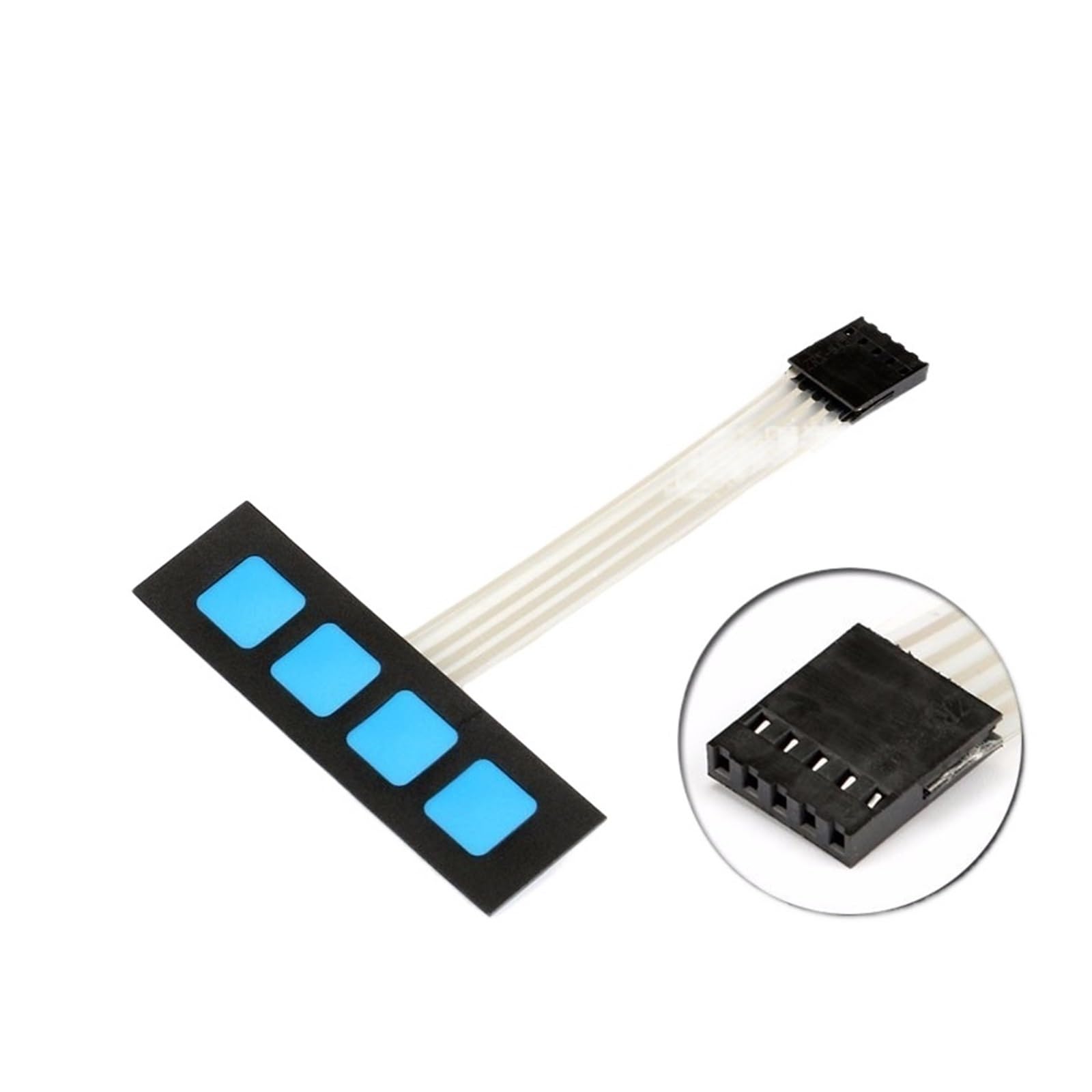 Teclado de matriz de membrana de 4 teclas para desarrollo de prototipos SCM y proyectos DIY