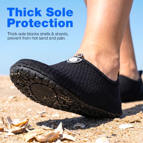 SIMARI Water Shoes for Women Men Swim Aqua Socks Beach Pool Essentials Barefoot Surf River Boat Kayak Sea Yoga Sand Exercise Sport Accessories Breathable Quick-Dry Adult Youth Kid Size SWS001