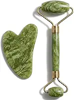 Rolo Facial de Pedra Natural Premium + Massageador Antiestresse | Efeito Lifting, Redução de Inchaço e Relaxamento Profundo