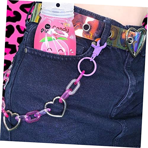 Cadena de pantalones de acrílico Healeved para mujer y looks casuales 4
