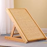 Upgraded Wooden Pet Stairs for Dogs and Cats, Non-Slip Ramp for Bed and Sofa, Foldable Step Ladder for Small, Elderly, Or Injured Pets, Stable Indoor Climbing Steps