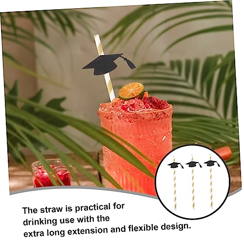 Pitillos de papel negro en pack de 12 unidades para fiestas miniatura 3