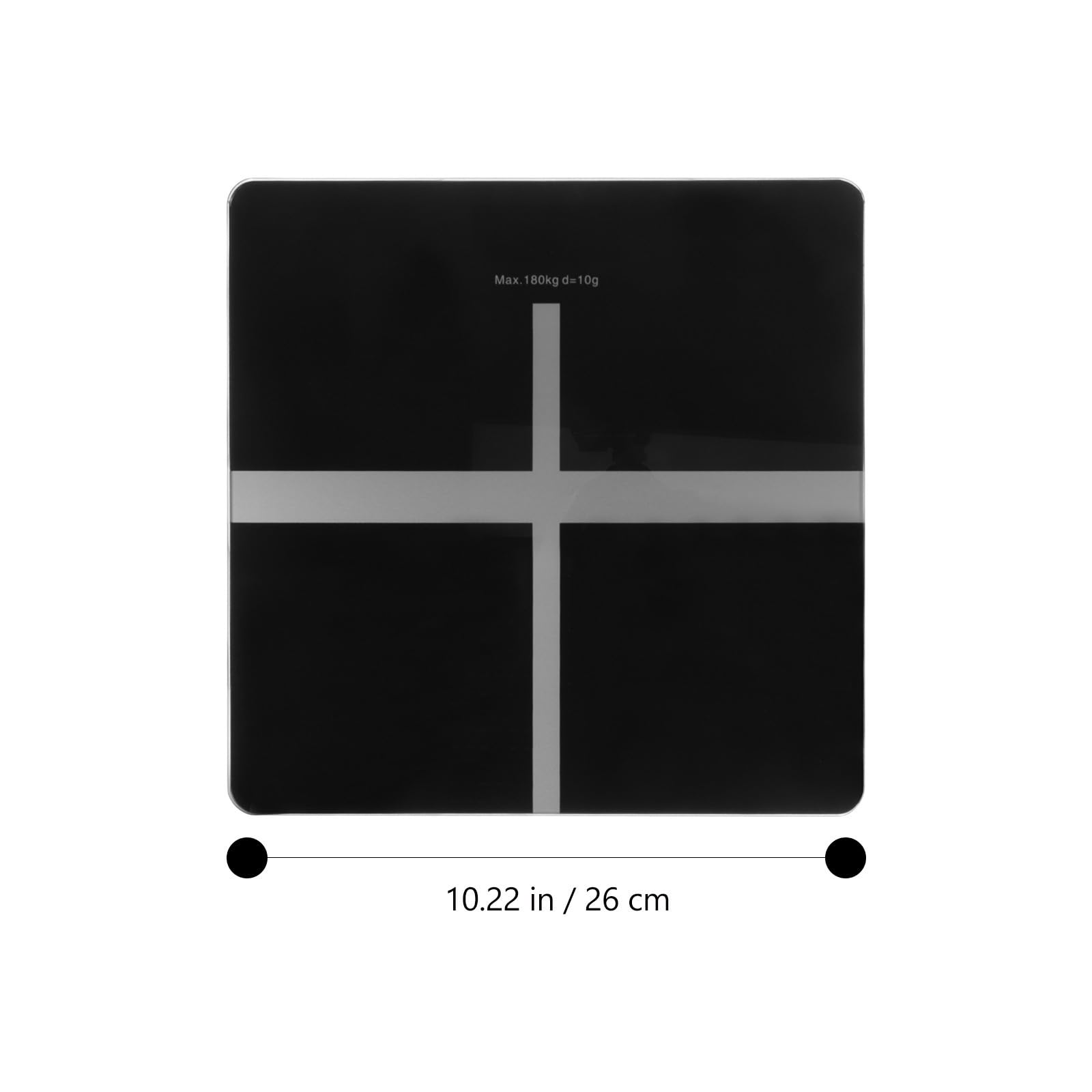 DECHOUS Báscula Digital de Peso Corporal Carga Usb, Superficie de Vidrio Negro, Capacidad de Carga Alta, Diseño Simple y Elegante para Uso Doméstico