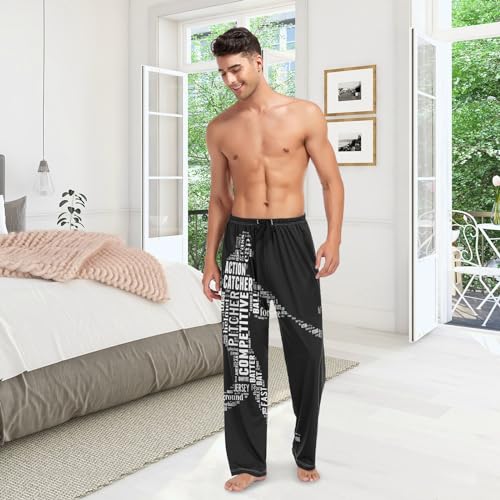 Pfrewn Men's Pajama Pants Christmas Winter Elastic Waistband Soft Lightweight Sleep Lounge Pajama Bottoms with Pockets,S-XXL4