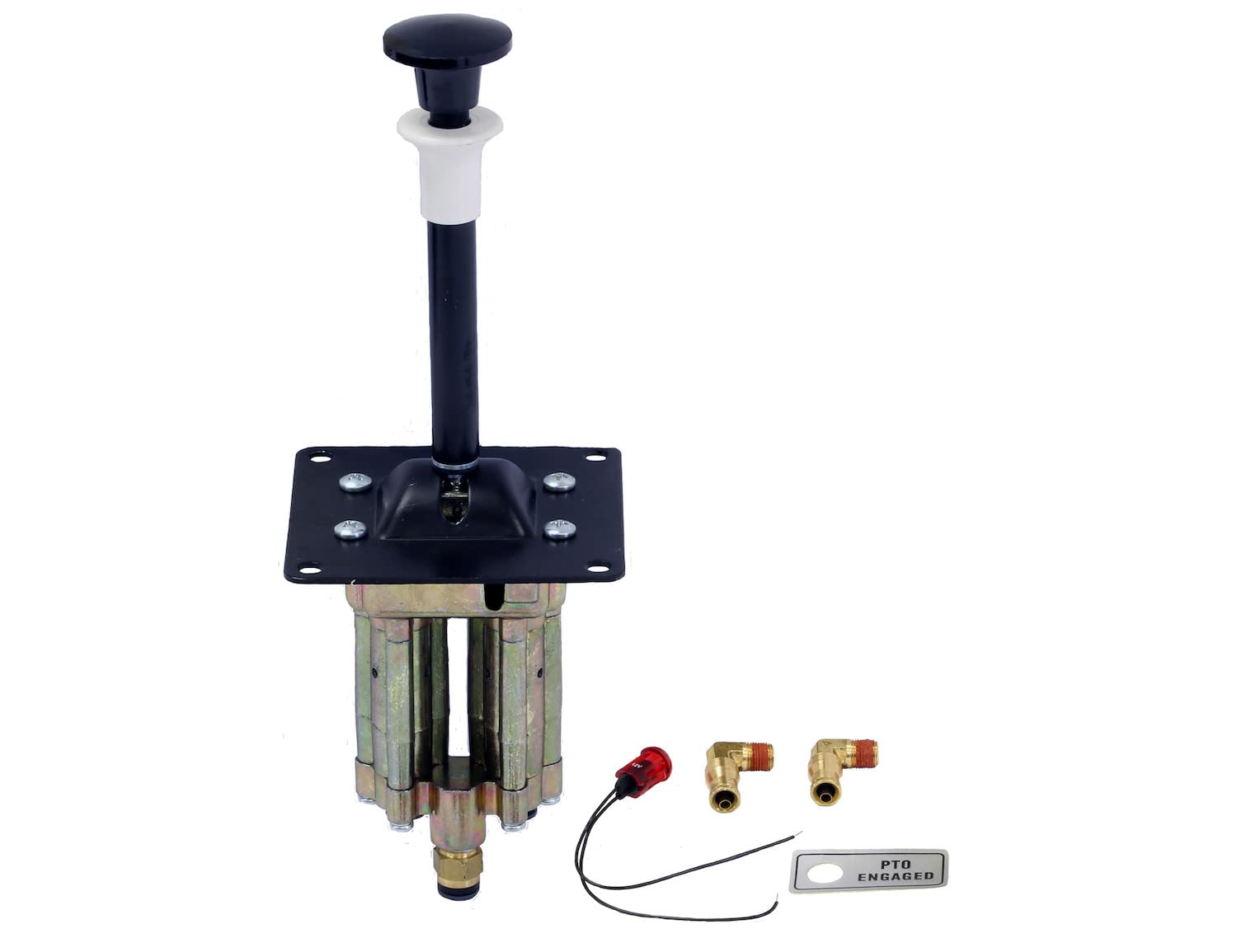 Buyers Products K1010FAS 4-Way, 3-Position Manual Air Control Valve, Feathering, Locking Neutral Control Kit, Pneumatic Air Shift Pump