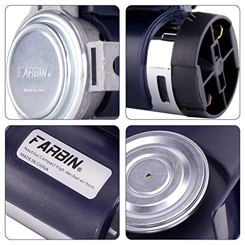 Image of FARBIN Air Horn for Car, Train Horn for Trucks, Loud 12v Car Horn Kit with Relay Harness and Switch Button