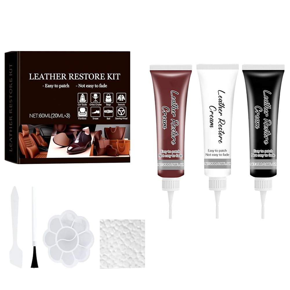 SROCOPT Advanced Leather Repair Gel, 2025 New Upgraded Leather Repair Kit Car Interior, Leather Repair Kit for Furniture, Car Seat, Counch and Jackets Leather Repair Patch (1pc)