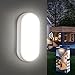 Letlit Luz LED con Sensor de Movimiento, 18W 1800LM Plafon con Sensor Crepuscular, 4000K Aplique Pared Interior, IP54 Lampara Techo Baño para Exterior Escaleras Pasillo Garage Sotano Balcon, 1 Pack