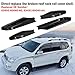TTCR-II Compatible with 2003-2009 Toyota Land Cruiser Prado FJ120 Roof Rack Cover, for 2003-2009 Toyota Lexus GX470 J120 Cargo Luggage Rack Rail End Cover Shell 4 Pcs (Gloss Black)
