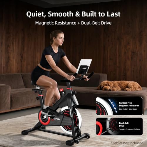 Image of HARISON Exercise Bike for Home, Magnetic Indoor Cycling Stationary Bike