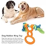 Kauspielzeug für Hunde, Zahnen, Gummi, Reinigung, Tragbares Hundering-Trainingsseil