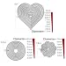 25 Unidades Troqueles Scrapbooking de Metal en Forma Flores Círculos Corazón Troqueles...