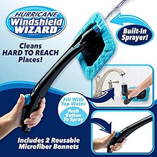 Hurricane Windshield Wizard Car Window Cleaner Kit - Windscreen Glass Reusable
