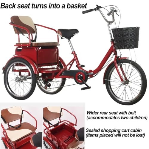 Triciclo Plegable para Adultos y Mayores 20in miniatura 4