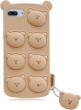 Amazon Co Jp Yuyib Iphone8 Plus 用 ケース Iphone 7plus 6plus 6splus 兼用 ケース シリコン かわいい くまちゃん キャラクター レインボー気泡 立体効果 耐衝撃 傷防止 レンズ保護 ソフト 携帯カバー アイフォン 用 ケース Iphone 6plus 6splus 7plus 8plus 家電