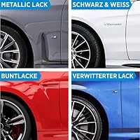 PRINOX Profi Autopolitur 500ml inkl. Polierschwamm für alle Lacke - Schwarz, Weiß, Buntlacke, Metalliclacke I Auto Politur mit Nanoversiegelung zum Kratzer entfernen - Made in DE (Packung mit 2) – Ansicht 3