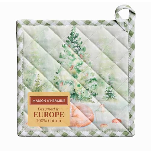 Maison d' Hermine Pot Holders 100% Cotton Potholders (8" x 8", Pack of 1)
