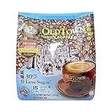 OLD Town (3 in 1)- Taste Premix White 25% Less Sugar Coffee- Don't Need Creamer & Sugar-make Your Life Easier - (35g - 40g) /Stick (25% Less Sugar), 525g (18.5 oz)
