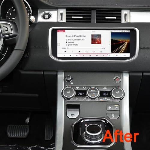 ABUWU Android 12.0 estéreo automotivo com carplay sem fio e Android Auto adequado para Land Rover Ev