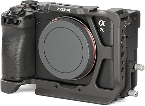 Tilta Jaula de media cámara compatible con Sony a7C II a7C R Diseño personalizado Accesorios de montaje Listo para ARCA Abrazadera de cable
