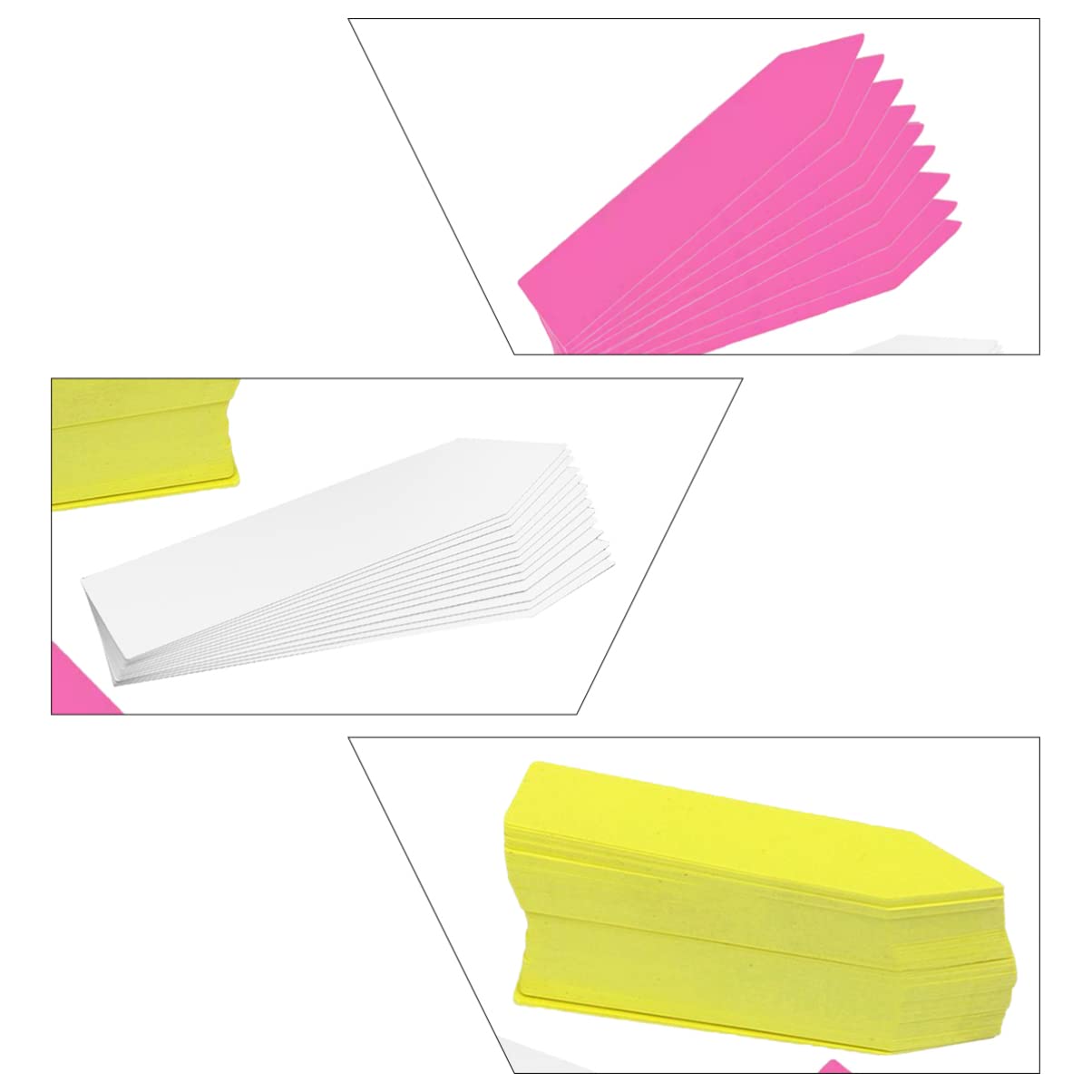Toddmomy 600pièces Étiquettes De Jardin Colorées De Pour Plantes Plastique Étiquettes Réutilisables Pour Pot Et Jardinage