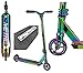 Longway Metro Stunt Scooter H = 79 cm Trick Park Scooter + Fantic26 Sticker (Full Neochrome Rainbow)