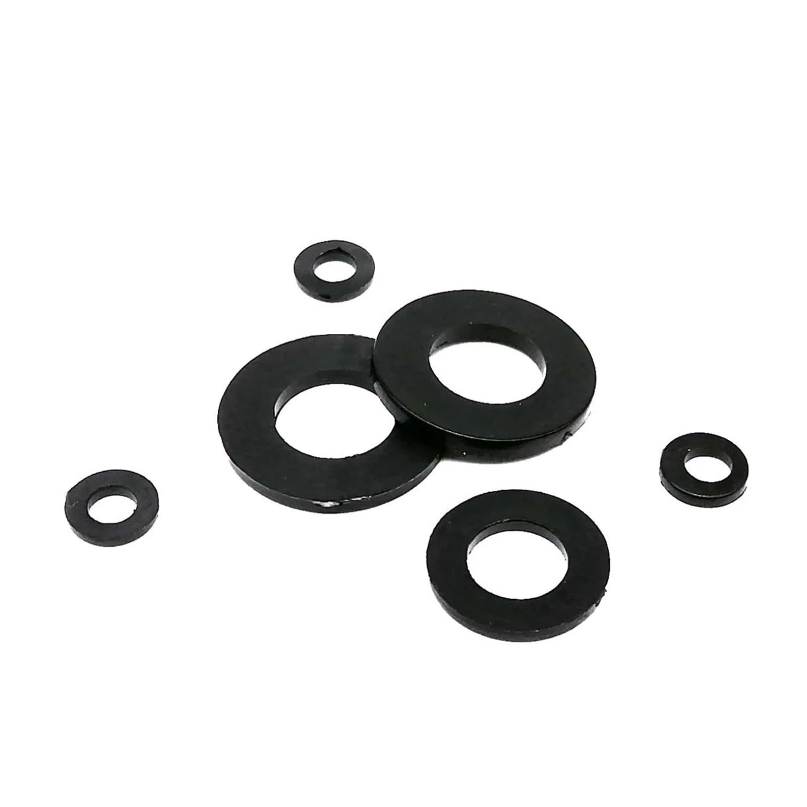 Kit d'assortiment de rondelles plates et joints d'étanchéité, 475/1150 pièces, M2,5, M3, M4, M5, M6, M8 Rondelles Plates inoxydable(Black 1150pcs)