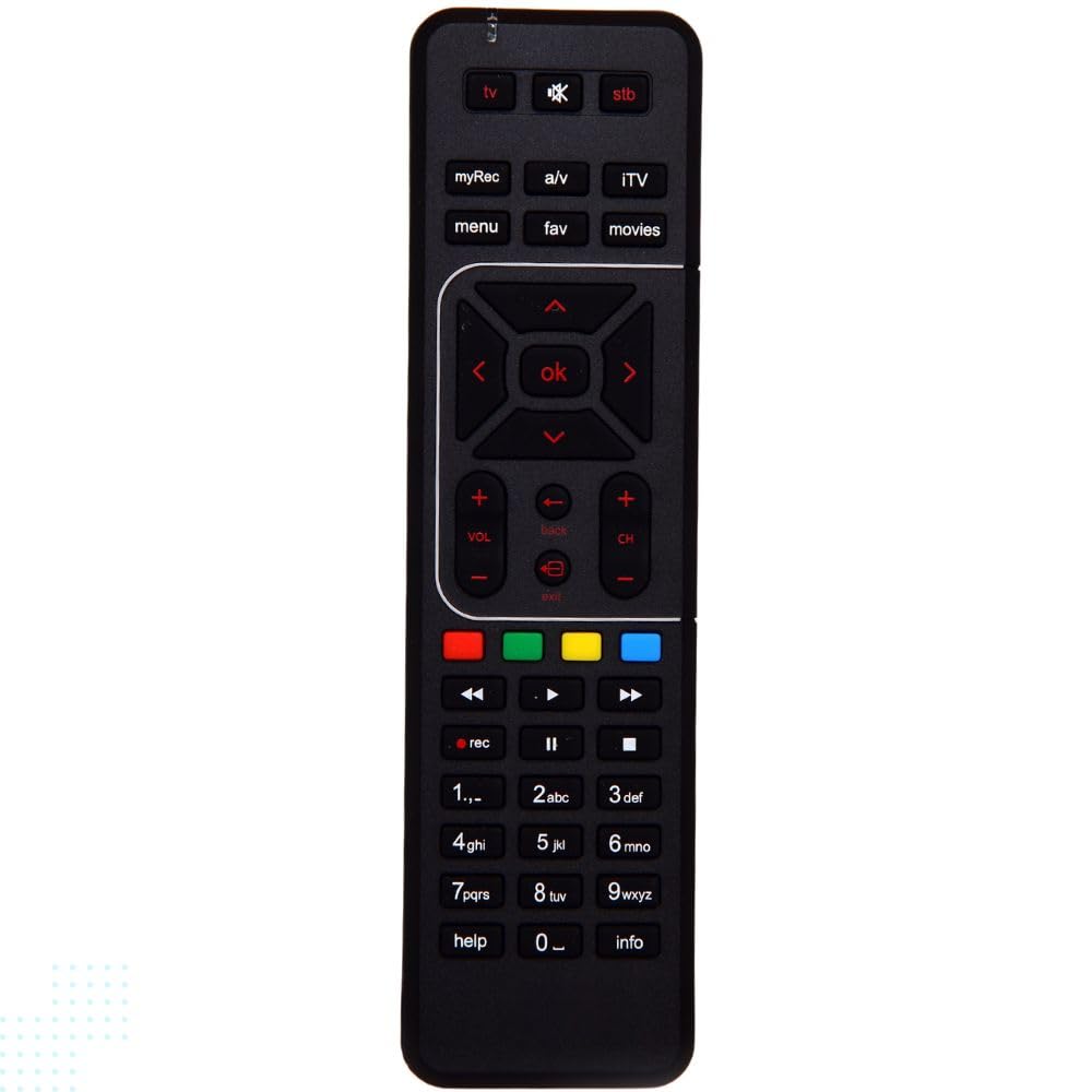 Dino Power Remote Compatible with Airtel DTH HD and SD Set top Box with Recording Keys Black Color (B0D9SS7NRH) Amazon Price History, Amazon Price Tracker