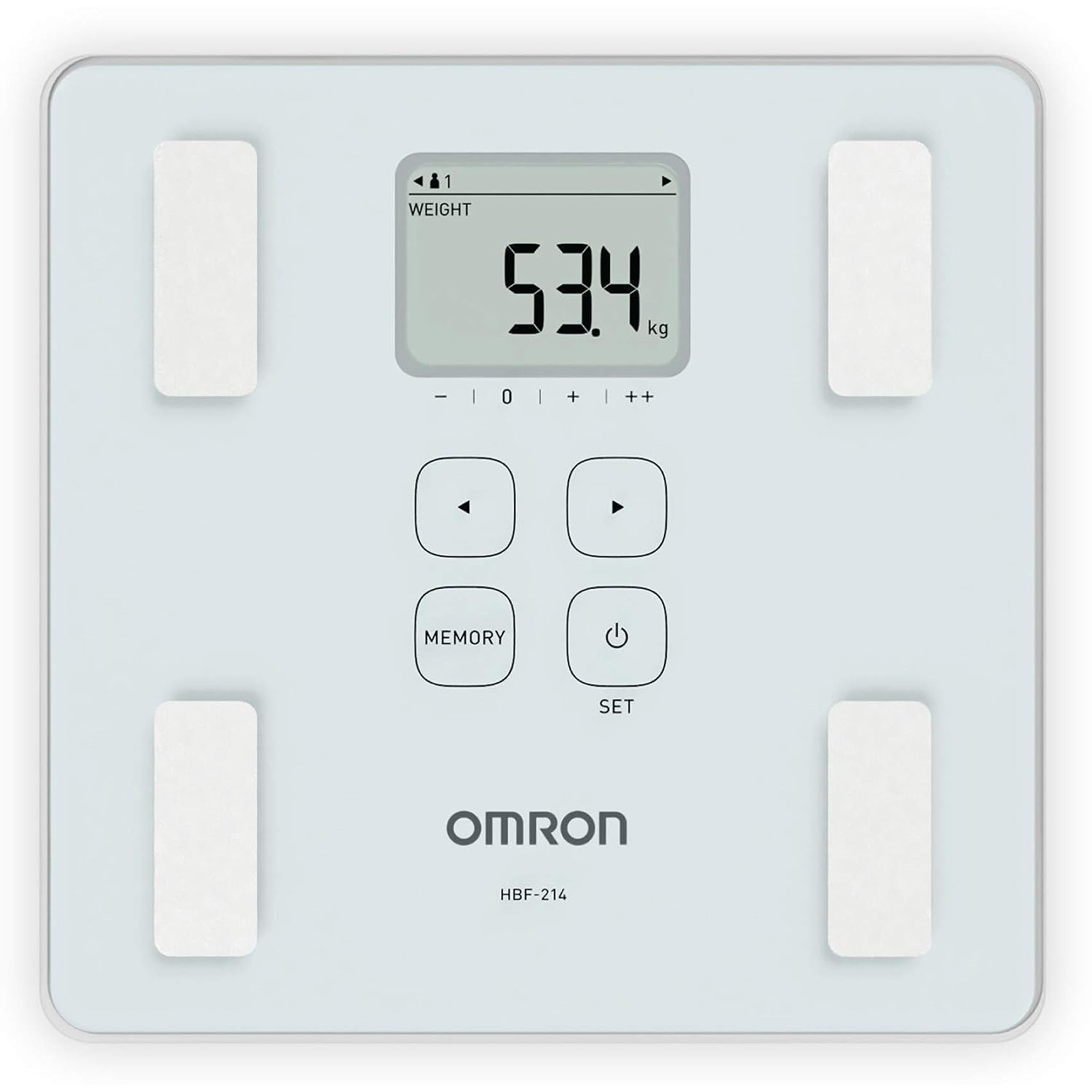 Omron HBF 214 Digital Full Body Composition Monitor with 4 User & Guest Mode Feature to Monitor BMI, Body Age, Vesceral Fat Level, Body Fat & Skeletal Muscle Percentage (White) (B0DB5P8V96) Amazon Price History, Amazon Price Tracker