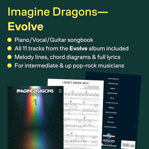 Imagine Dragons - Evolve: Piano Vocal Guitar Songbook | Sheet Music Collection from Billboard Chart Album | 11 Pop Rock Hits for Singers and Pianists | Believer Thunder and More - Image 3
