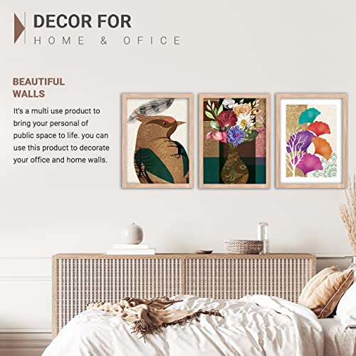 Image of kotart Abstract Paintings - Wall Painting for Living Room Bedroom - Painting for Wall Decoration - Wall Decor /Room Decor - Set of 3 - D (Art 3, 10x13 inch)