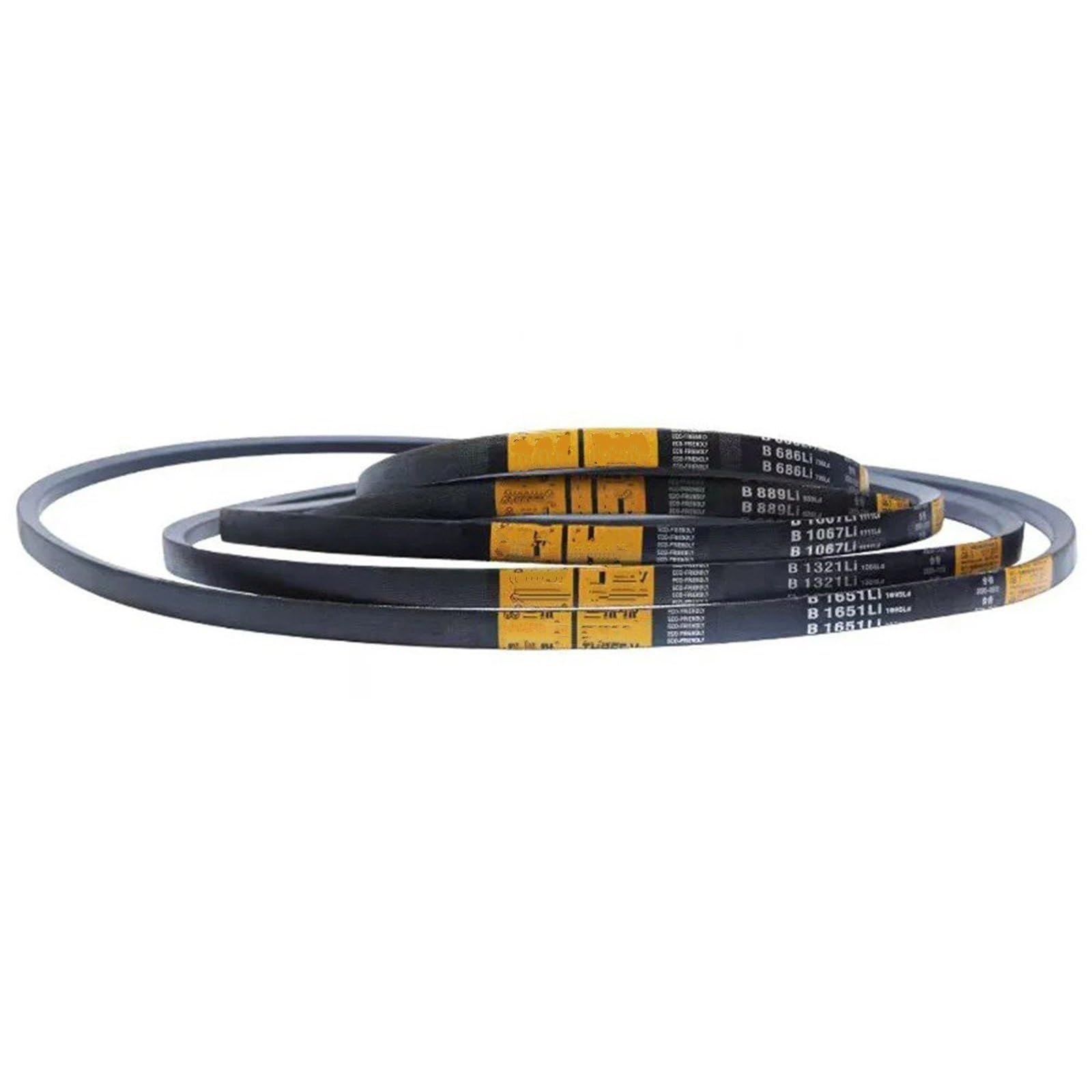 Cinghie Poly-V Cinghia Trapezoidale Sezione B, Metrica, Da B-3500 A B-4950, Cinghie Di Trasmissione Triangolari Per Auto/tosaerba, Larghezza 17 Mm X 11 Mm