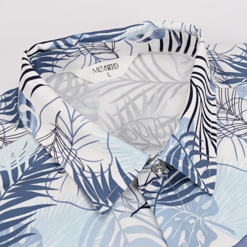 Image of Hawaiian Shirt for Men Tropical Shirts Summer Beach Button Down Short Sleeve Luau Aloha Floral Cruise Vacation Outfit 2026
