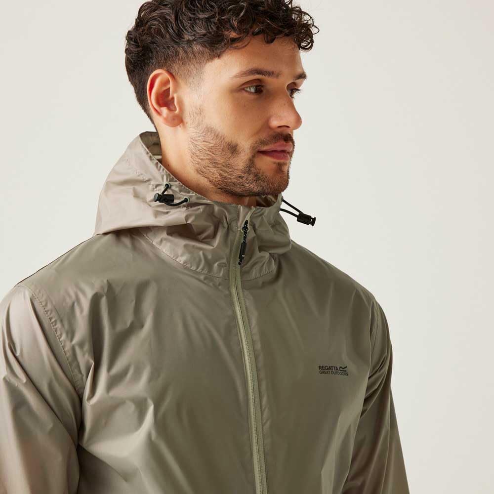 Regatta Herren Pack It III wasserdicht Jacke und Tasche atmungsaktiv packbar Raincoat – Bild 7