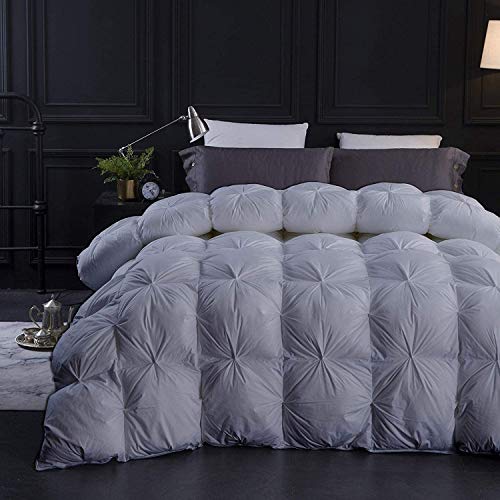 1000-TC Pinch Pleated Down Comforter Oversized King Plus (128