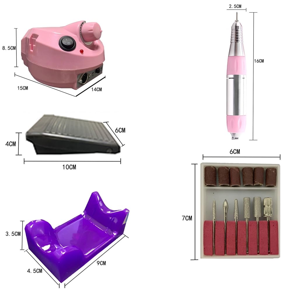 Trapano per unghie professionale, set per manicure con lima per unghie elettricaset per manicure con lima per unghie elettrica, macchina per lima per unghie elettrica per manicure e pedicure