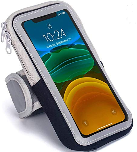 Image of CEUTA Waterproof Sport Armband, Unisex Running Jogging Gym Arm Band Case, Mobile for Fitness Exercise with Adjustable Elastic, All Smart Phones - Support Upto 6 inches (Black)