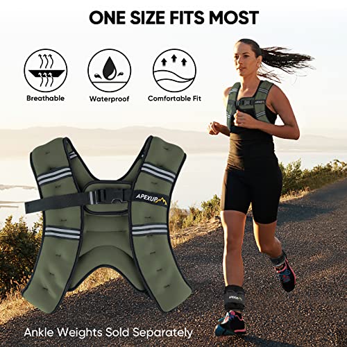 Image of APEXUP Weighted Vest Men Women, Weight Vest for Women Workout Equipment for Strength Training Running